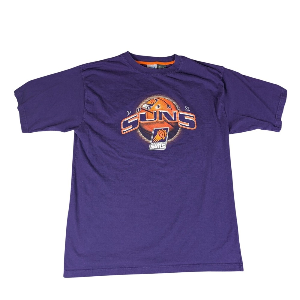 NBA Phoenix Suns T-Shirt Mens XL Purple Short Sleeve Graphic Logo Excellent